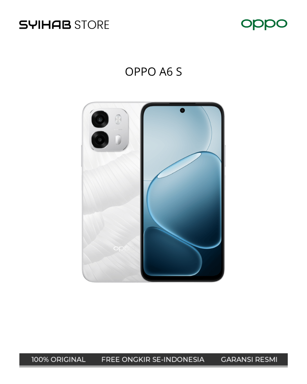 OPPO A6s 8/128 - ICE WHITE