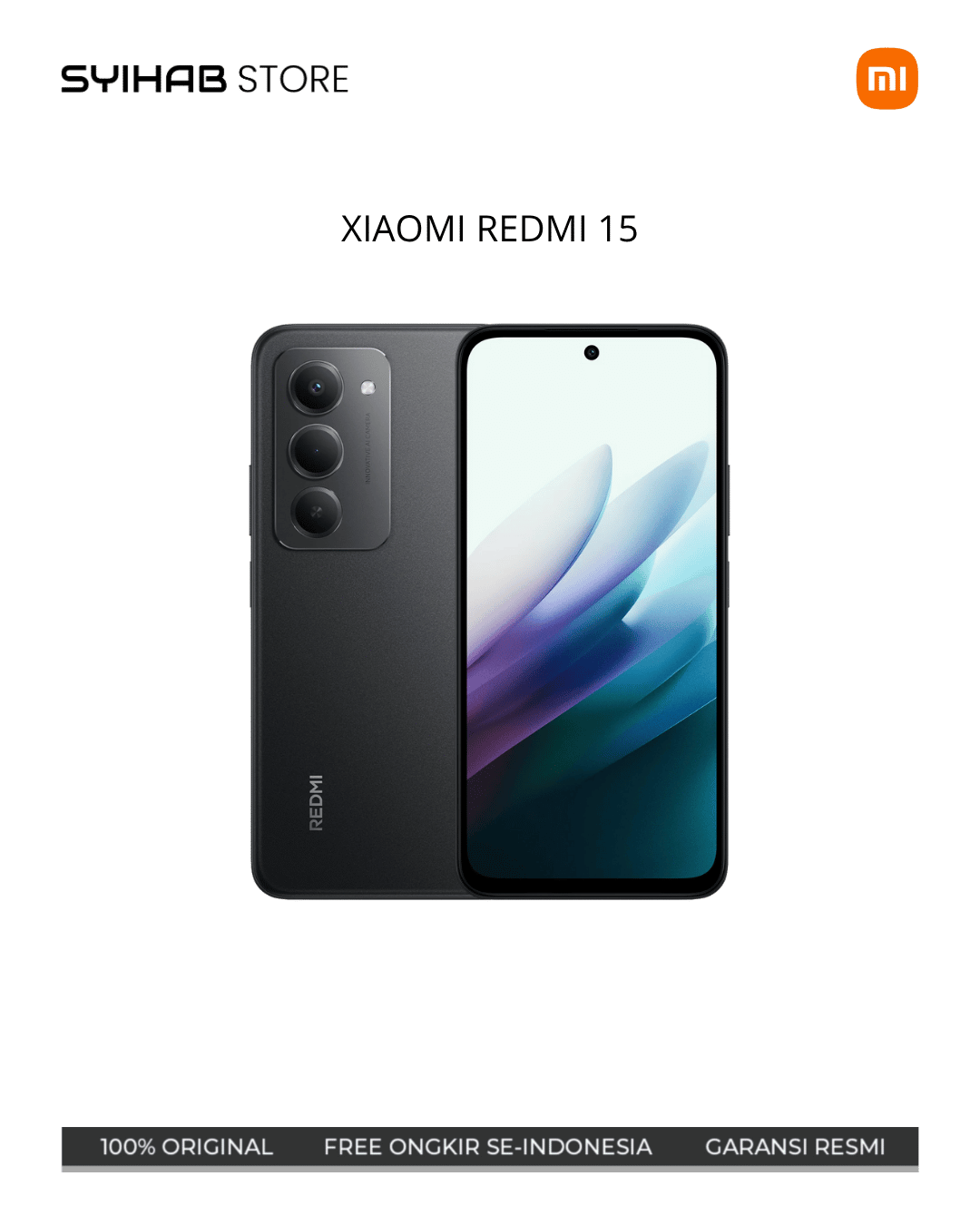 XIAOMI REDMI 15 8/128 - MIDNIGHT BLACK